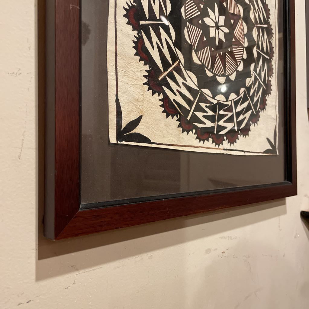 Framed Round Design from Tonga