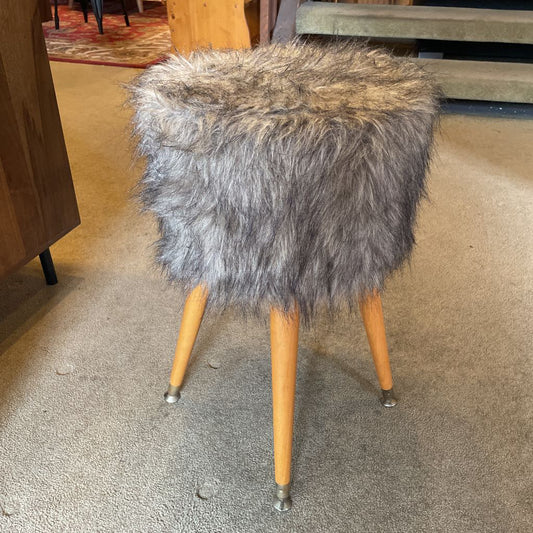 Very Fuzzy Seat Stool with MC Legs