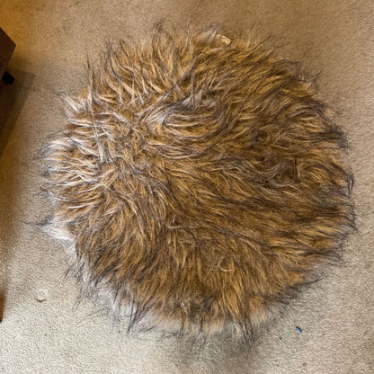 Very Fuzzy Seat Stool with MC Legs