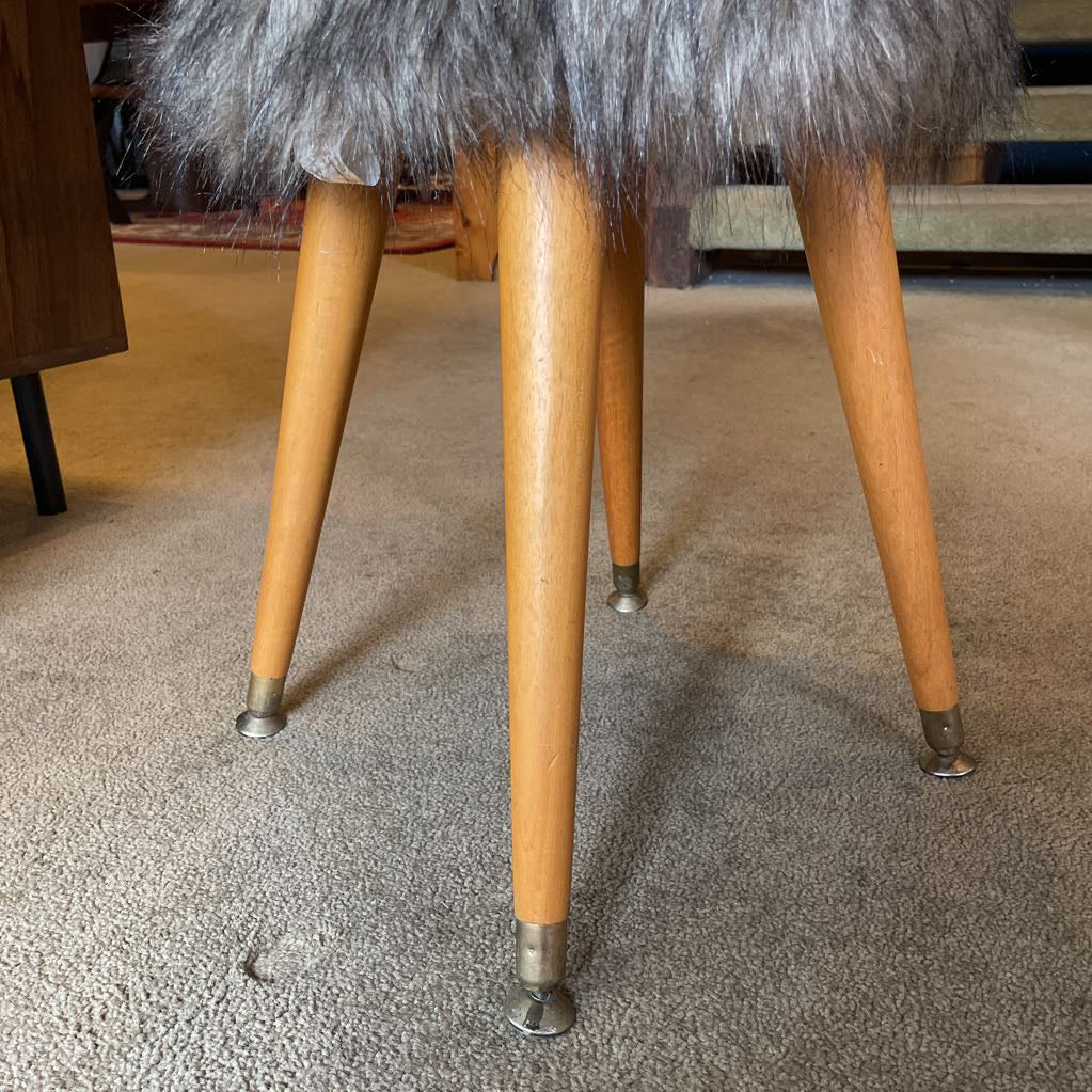 Very Fuzzy Seat Stool with MC Legs