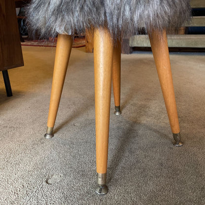 Very Fuzzy Seat Stool with MC Legs