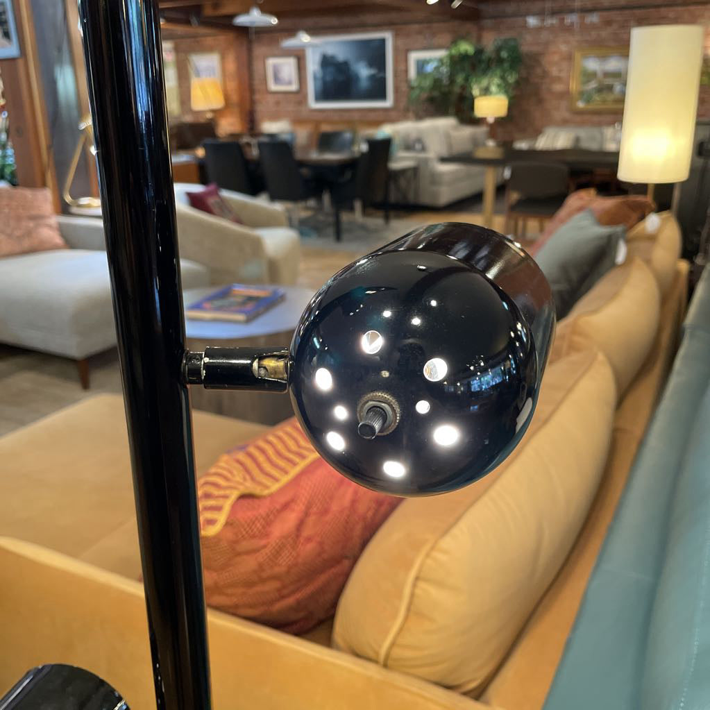3 Light Glossy Black Floor Lamp LAMPS
