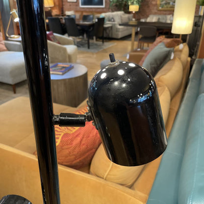 3 Light Glossy Black Floor Lamp LAMPS
