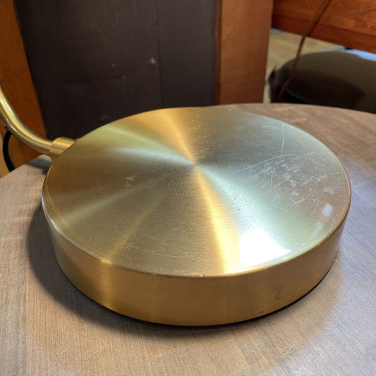 Matte Gold Angled Cylinder Desk Lamp LAMPS