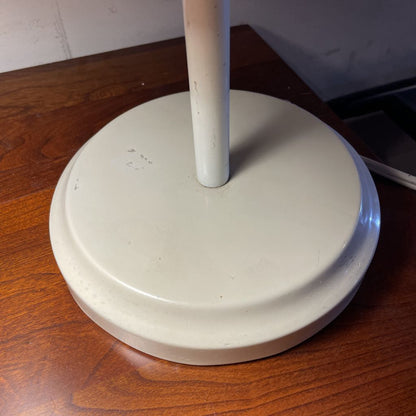 White Industrial Bendy Neck Desk Lamp