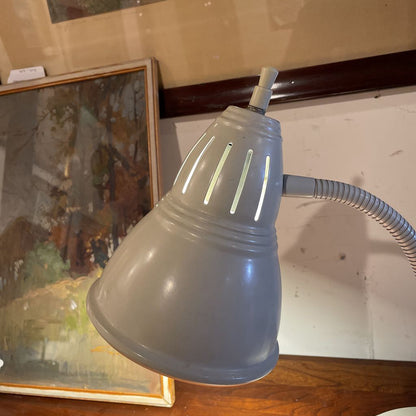 White Industrial Bendy Neck Desk Lamp