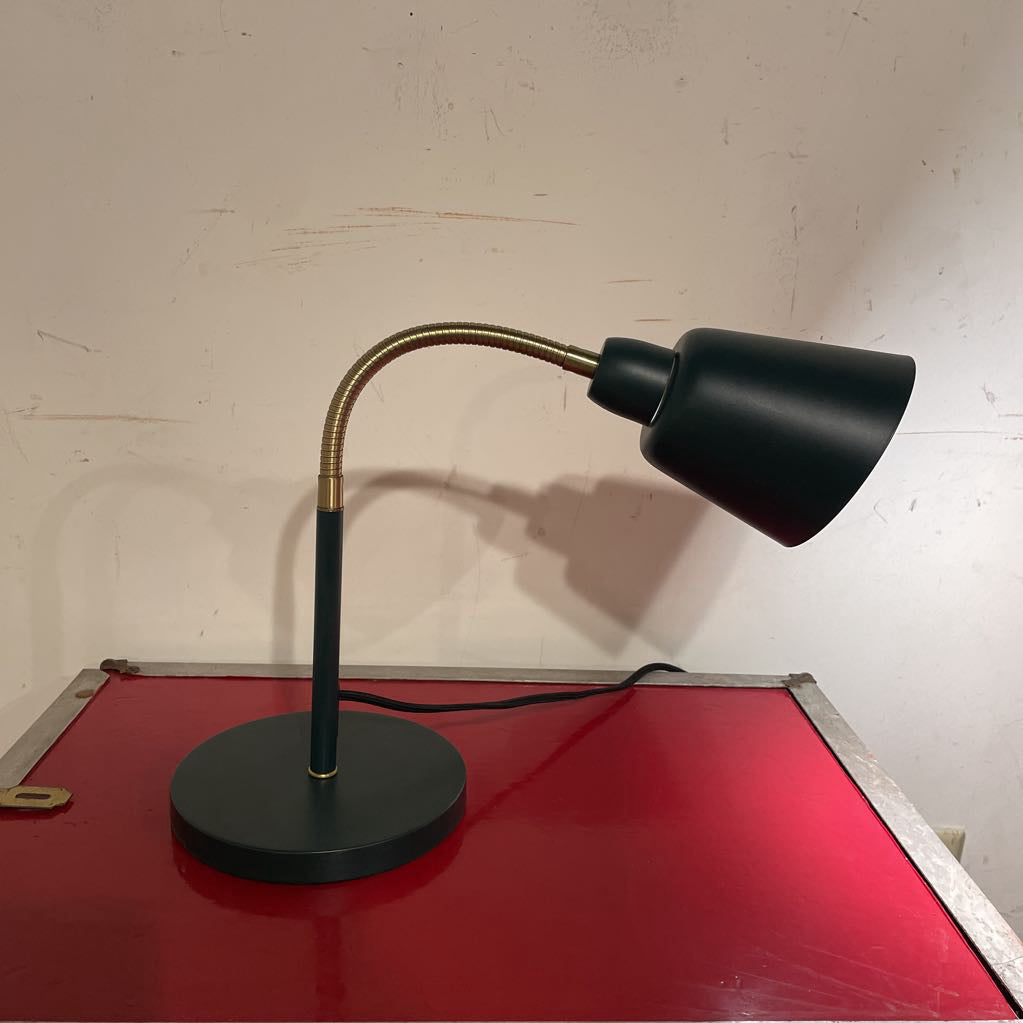 Dark Green Bendy Desk Lamp