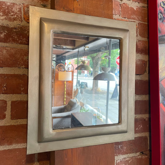 Grey Matte Metal Frame Small Mirror C MIRRORS