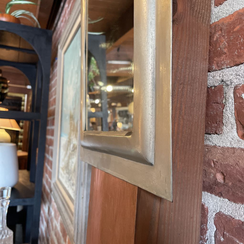 Grey Matte Metal Frame Small Mirror