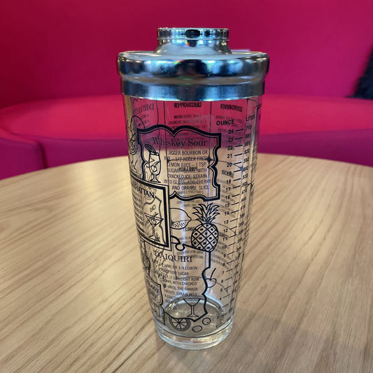 Glass Cocktail Shaker with Metal Lid SMALLS