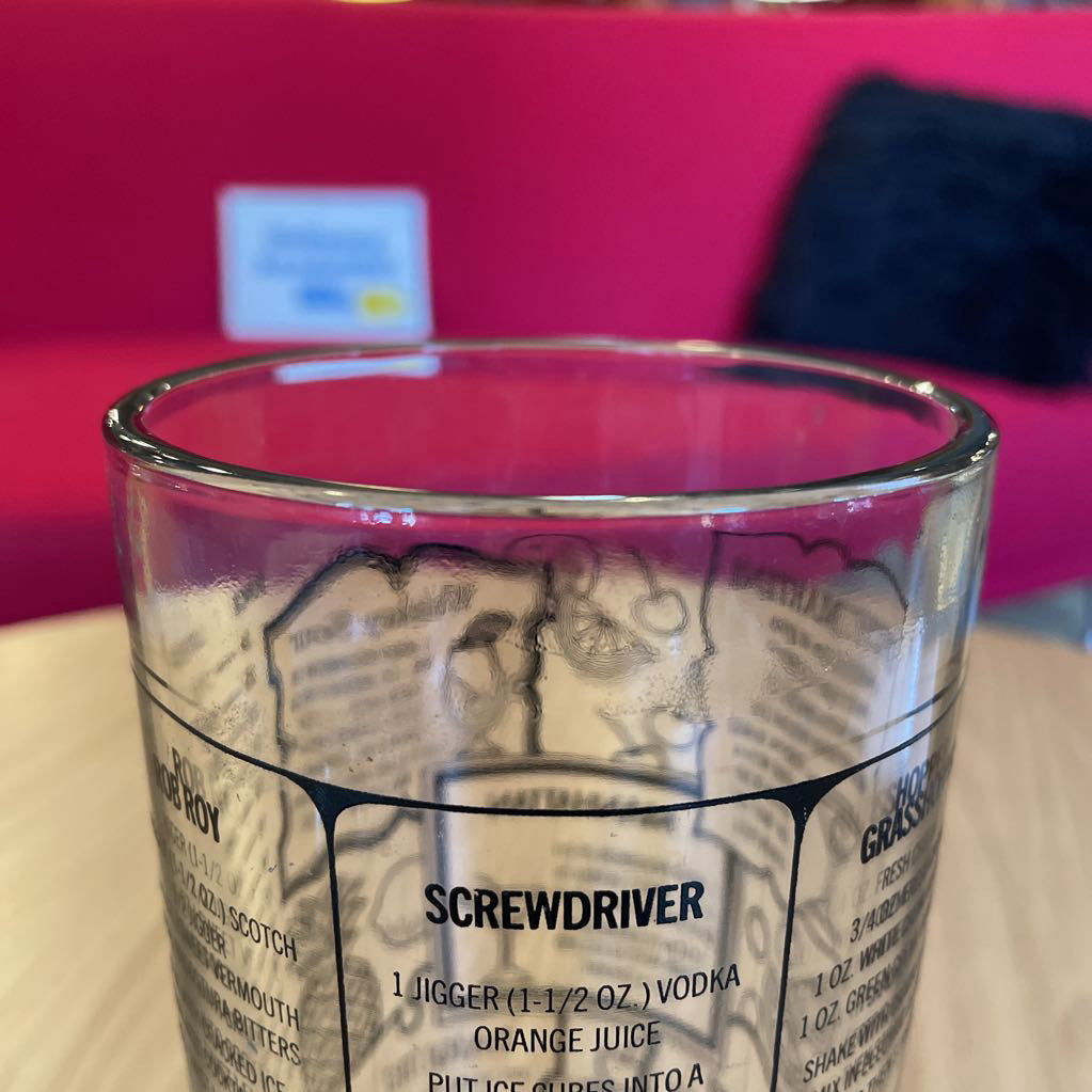 Glass Cocktail Shaker with Metal Lid