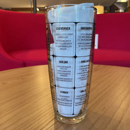 Glass Cocktail Shaker with Metal Lid