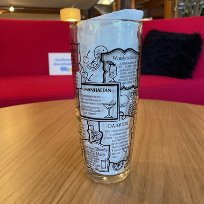 Glass Cocktail Shaker with Metal Lid