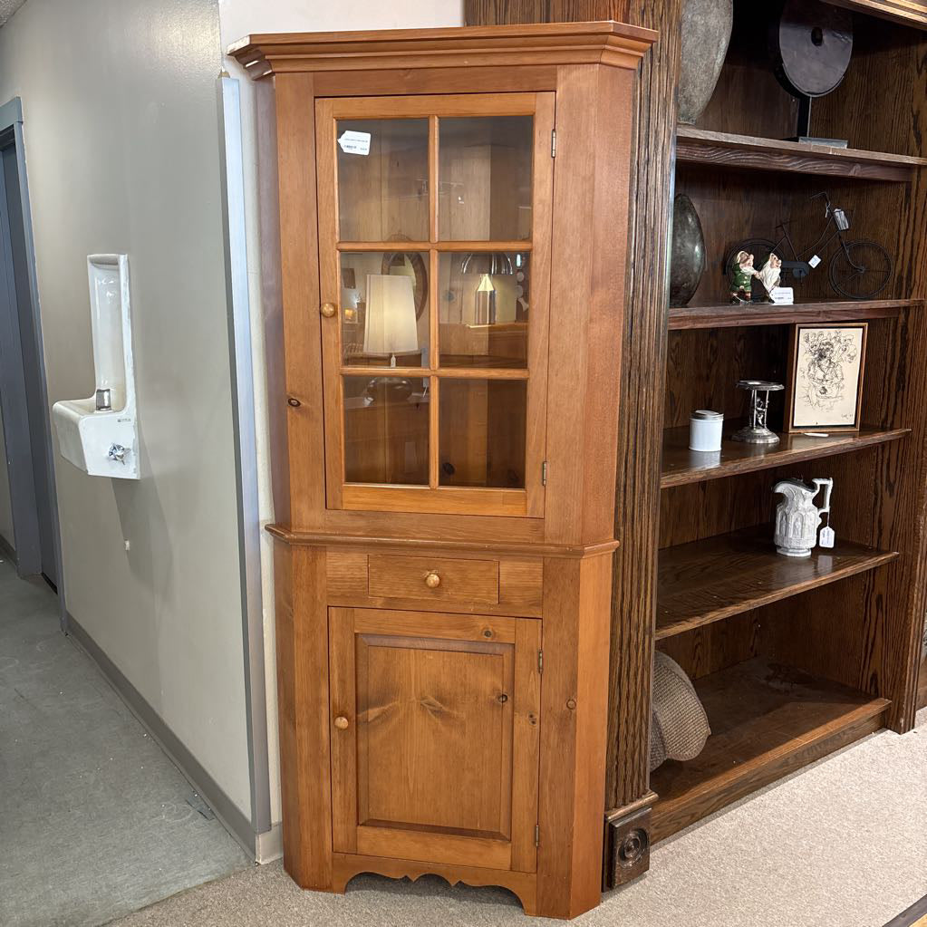 Corner Cabinet w/ Glass Door