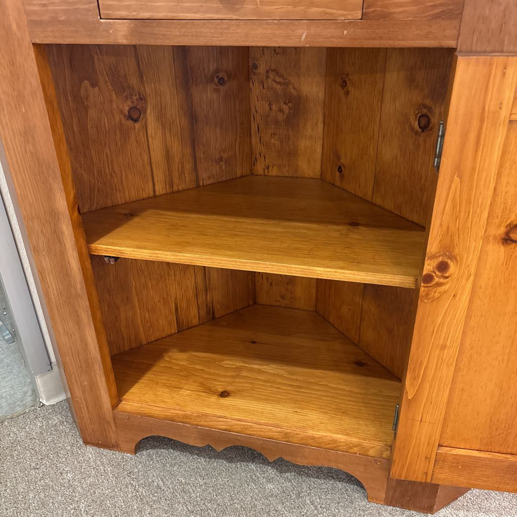 Corner Cabinet w/ Glass Door
