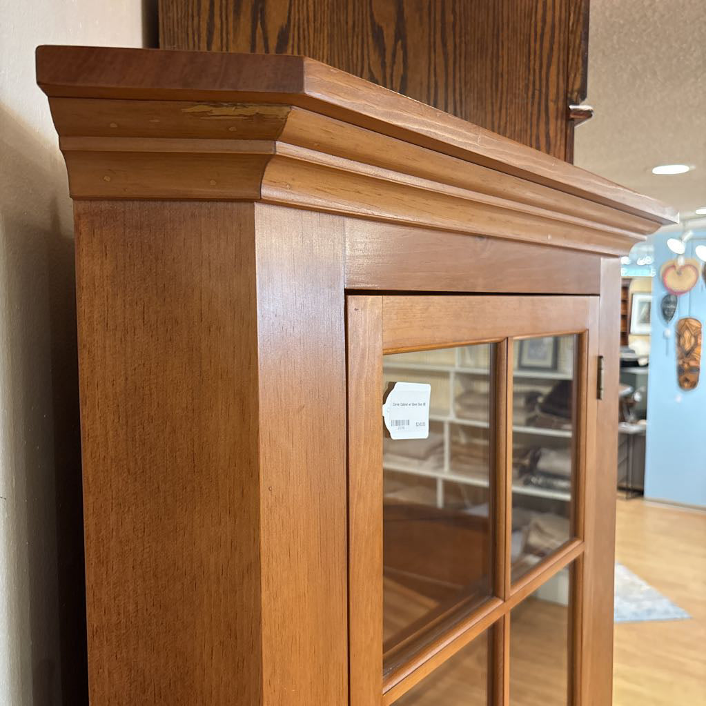 Corner Cabinet w/ Glass Door