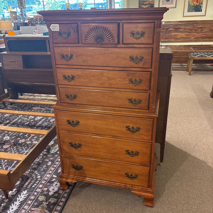 Vintage Solid Hard Rock Maple Chest of Drawers