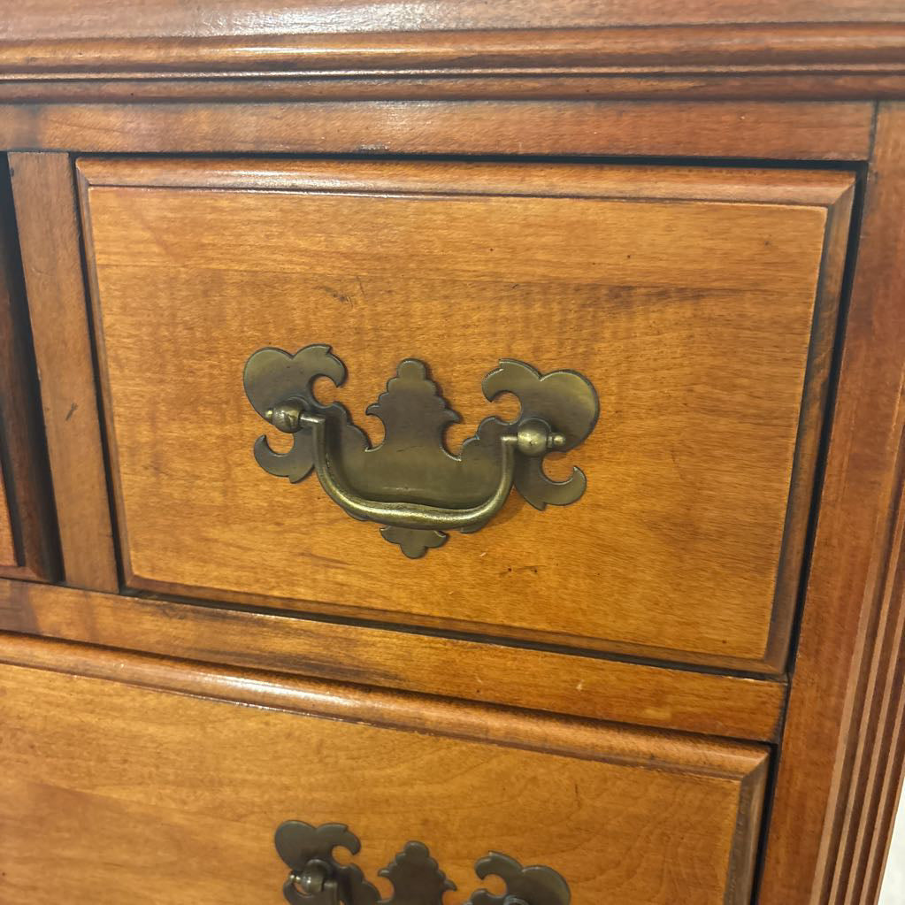 Vintage Solid Hard Rock Maple Chest of Drawers