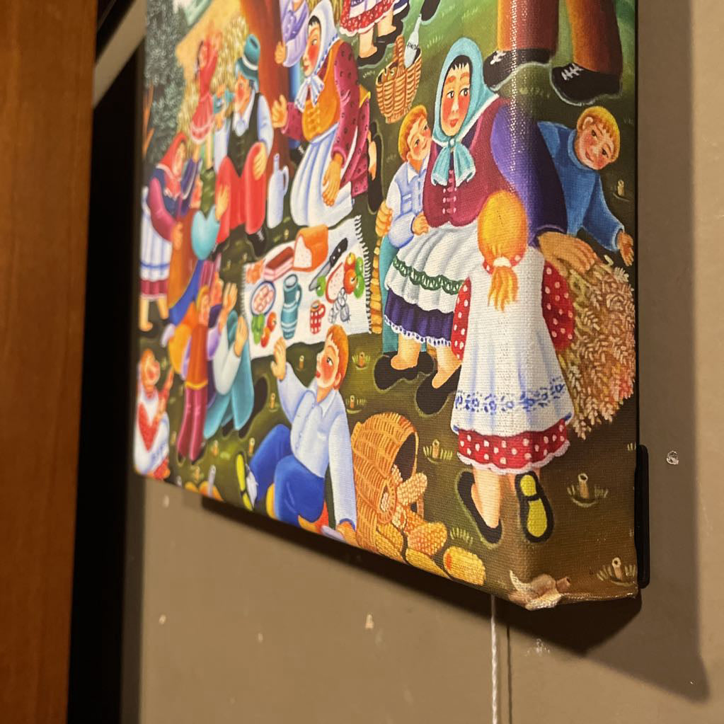 Colorful Peasant Picnic Canvas Art