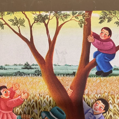 Colorful Peasant Picnic Canvas Art