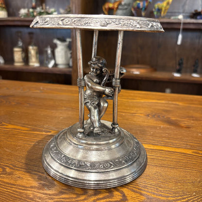 Late 1800's Victorian Candle Holder w/ Cherub Base SMALLS