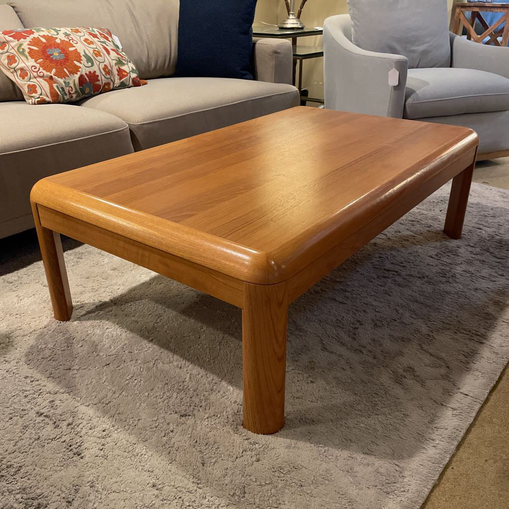 MCM Curved Edge Teak Coffee Table