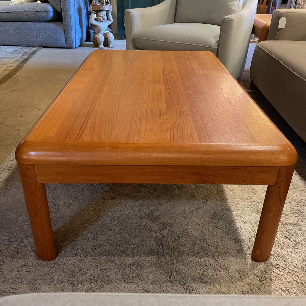 MCM Curved Edge Teak Coffee Table