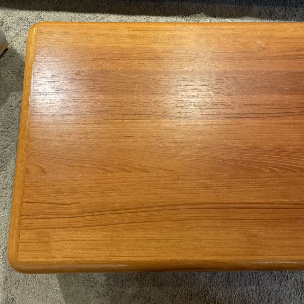 MCM Curved Edge Teak Coffee Table