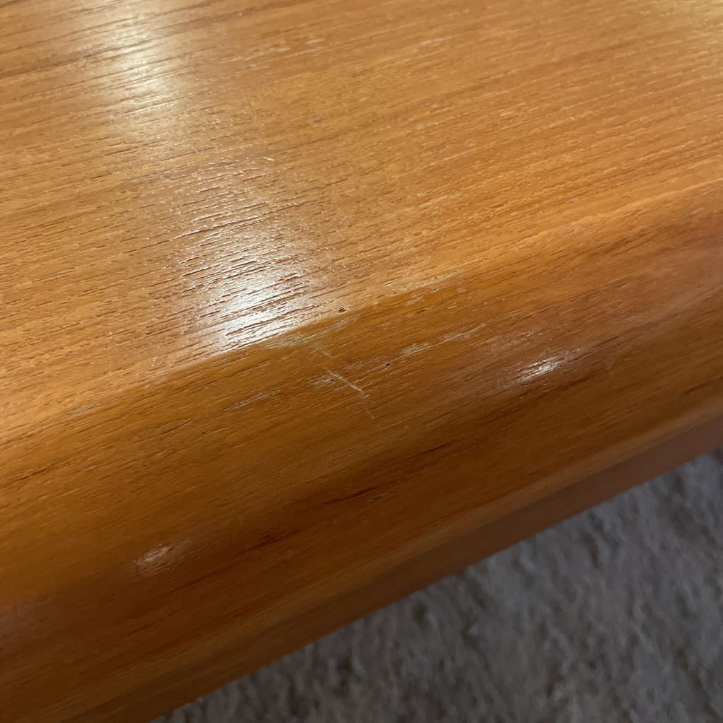 MCM Curved Edge Teak Coffee Table