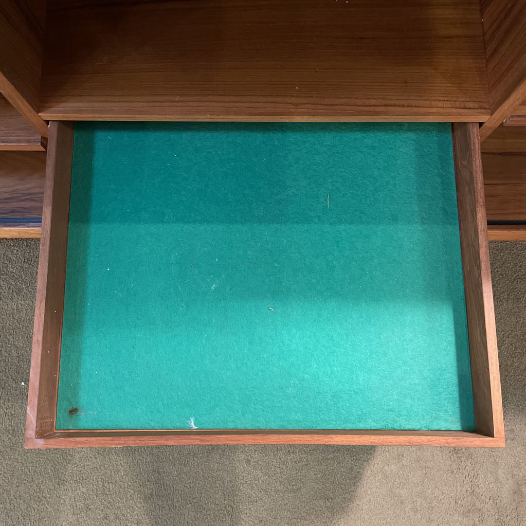 MCM Walnut Credenza with Folding Doors