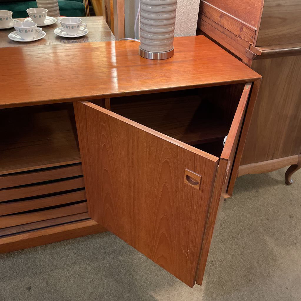 MCM Walnut Credenza with Folding Doors