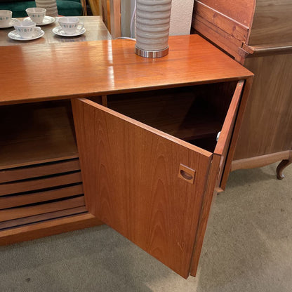 MCM Walnut Credenza with Folding Doors