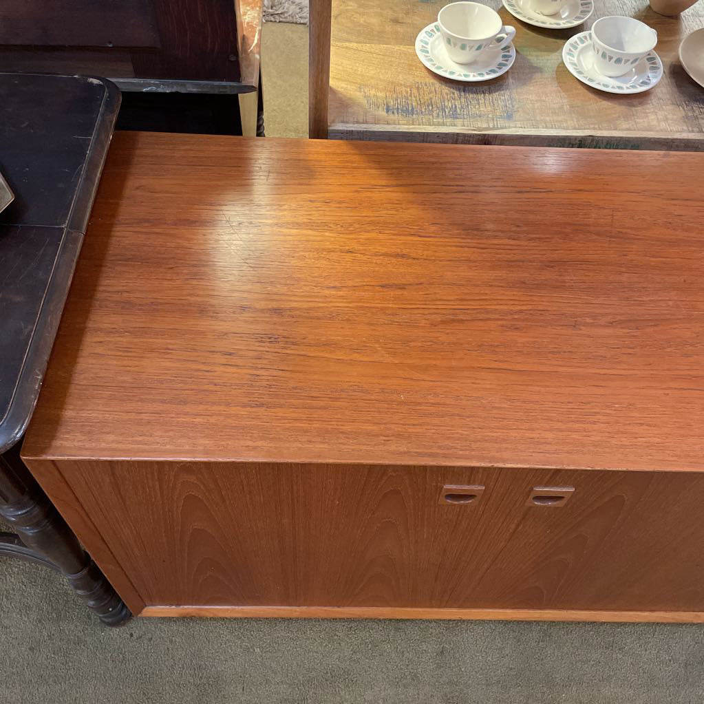 MCM Walnut Credenza with Folding Doors