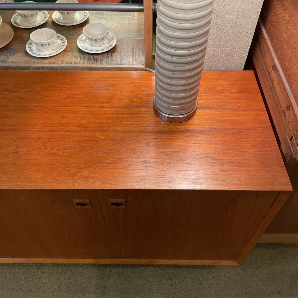 MCM Walnut Credenza with Folding Doors