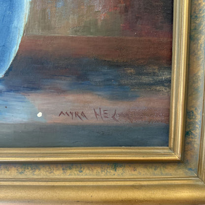 Original Antique Myra Helm Still Life ART