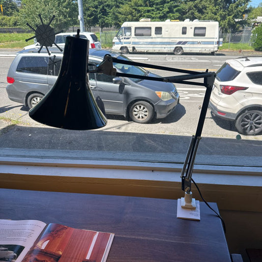 Black Desk Mounted Task Lamp