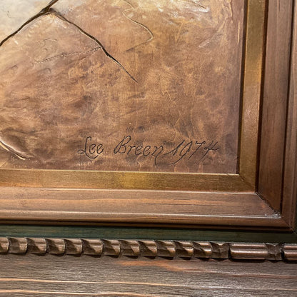 3D Relief Inebraited Monk Wood Art