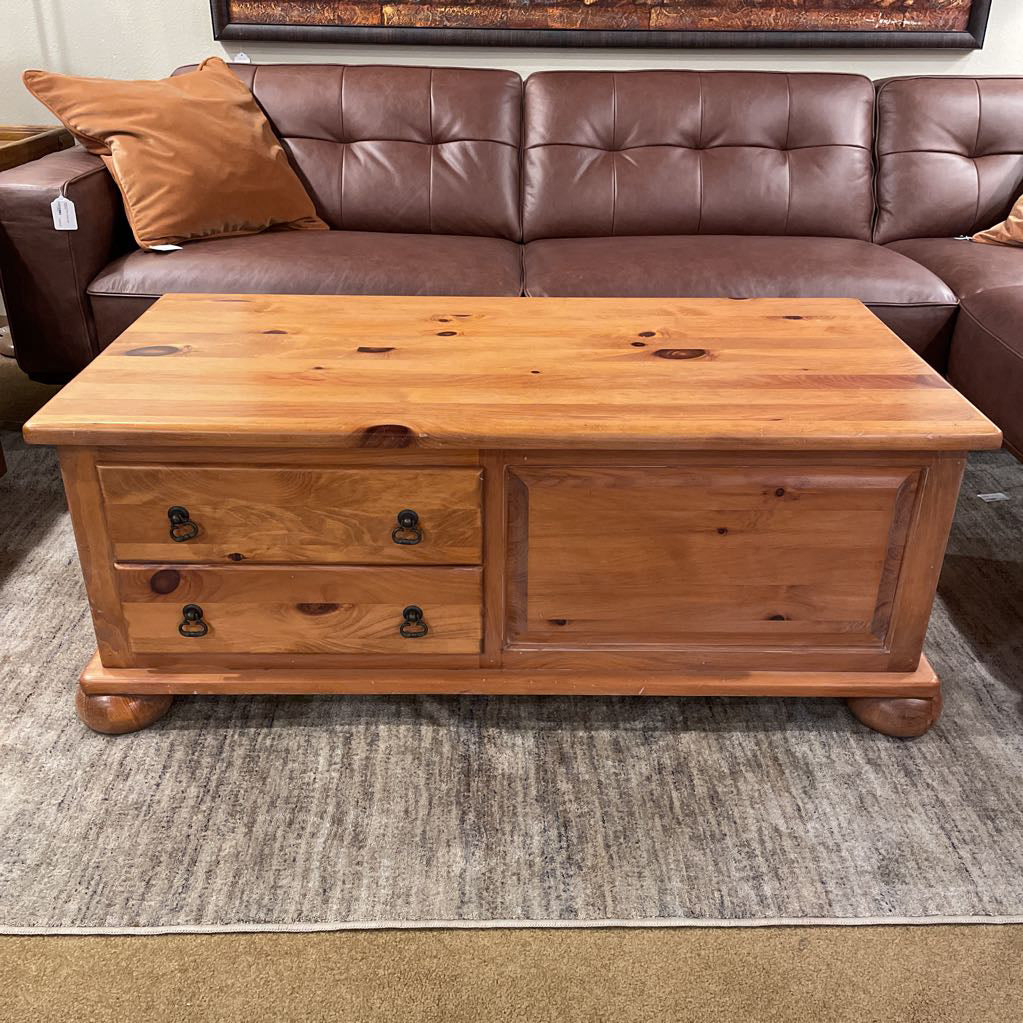 Pine Storage Coffee Table