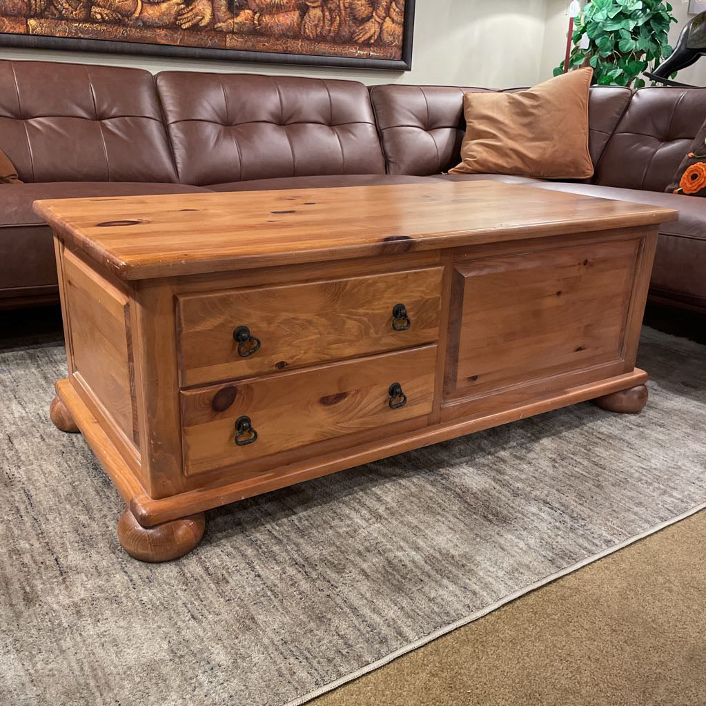 Pine Storage Coffee Table