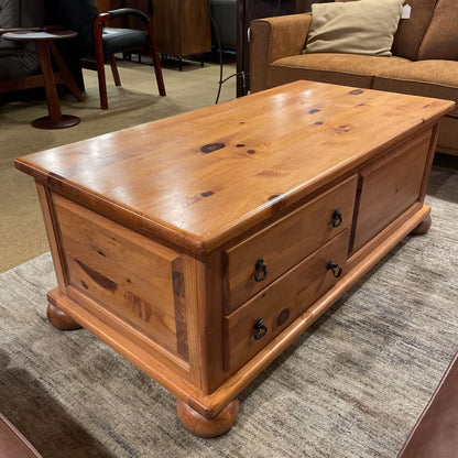 Pine Storage Coffee Table