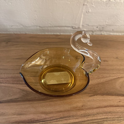 Amber Glass Dish