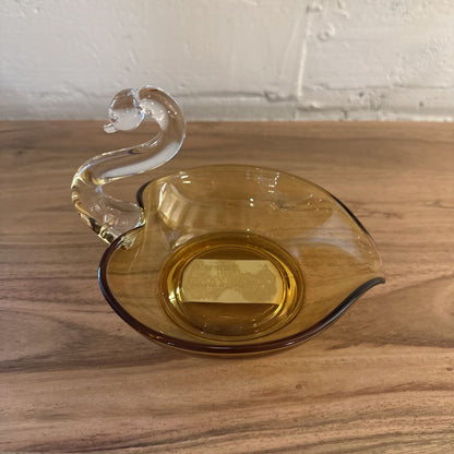 Amber Glass Dish