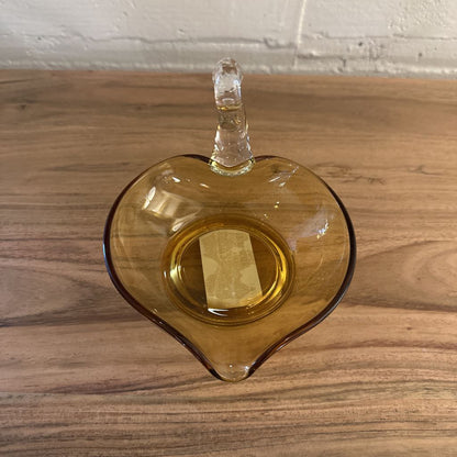 Amber Glass Dish