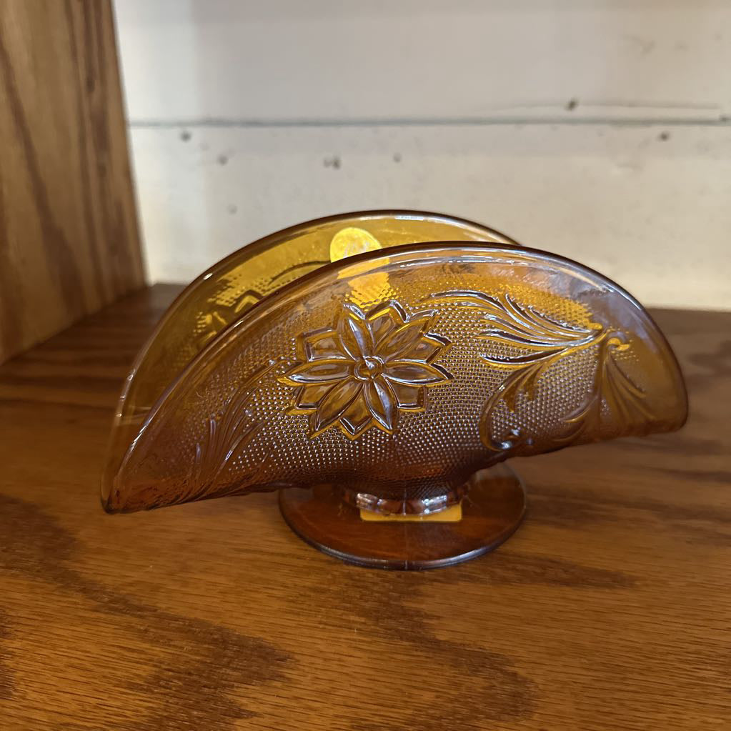 Amber Sandwich Glass