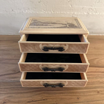 Small Carved Jewelry Box