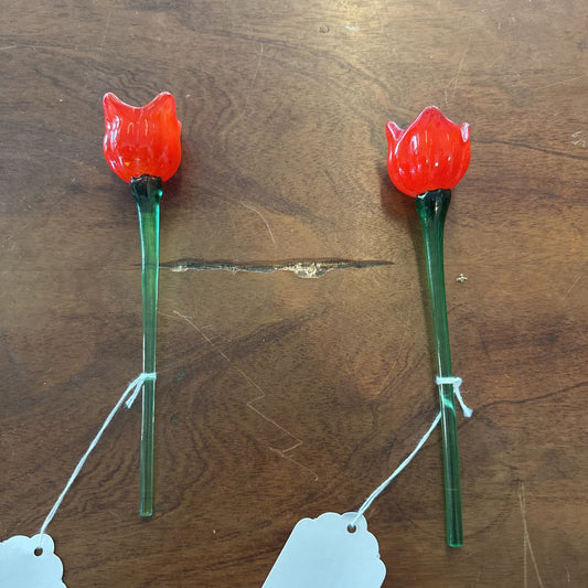 Hand Blown Glass Flower SMALLS