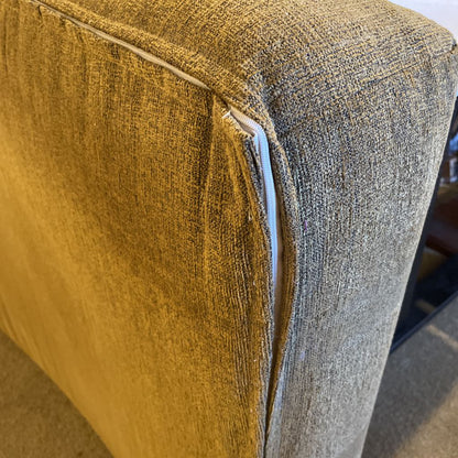 Mission Style Oak Sofa with Fruit Pillows