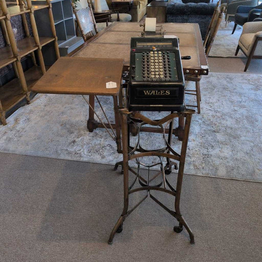 Wales Accounting Machine w/ Stand UNIQUE FINDS