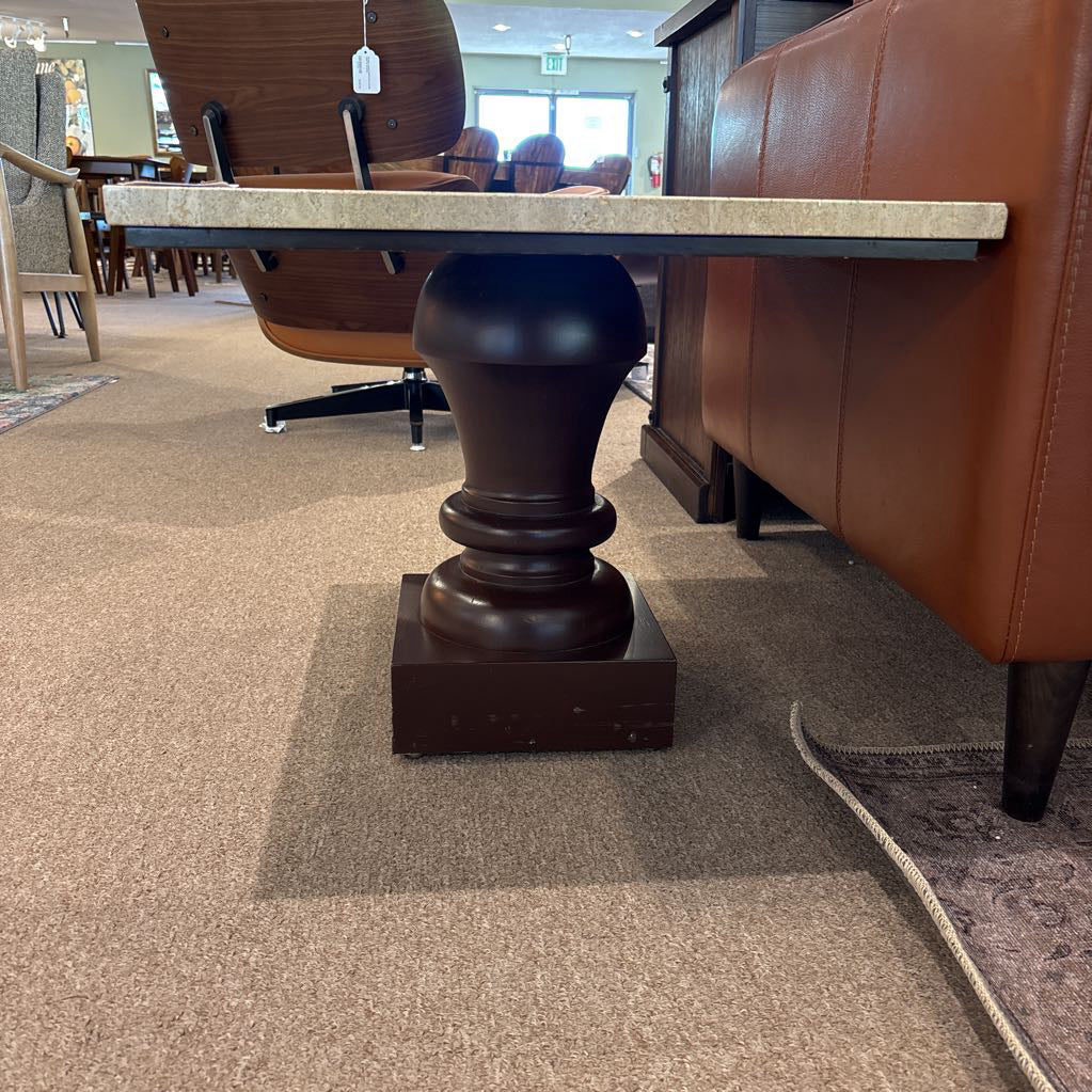 MCM Travertine Side Table