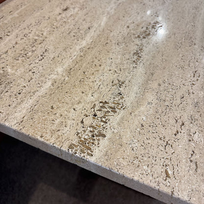 MCM Travertine Side Table